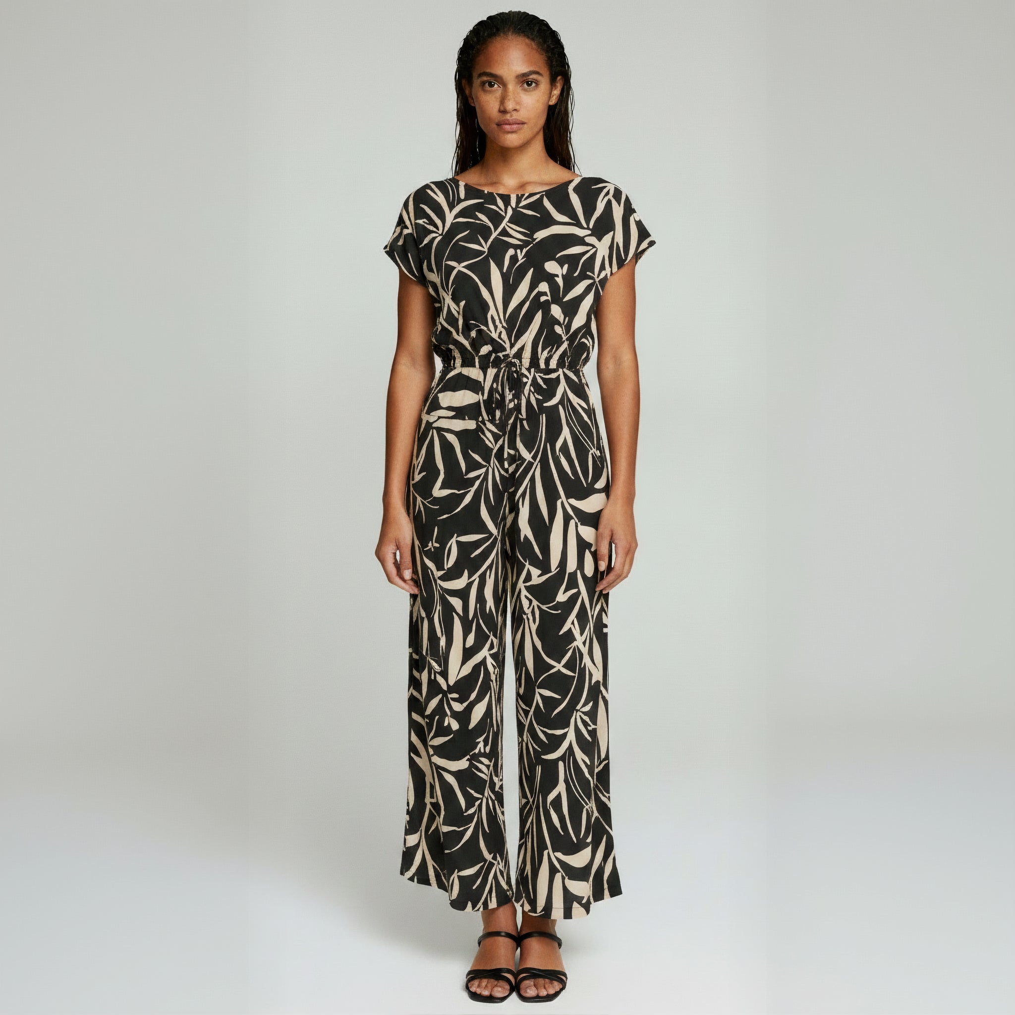 Faye™ | Elegant Printed Set with Wide Pants