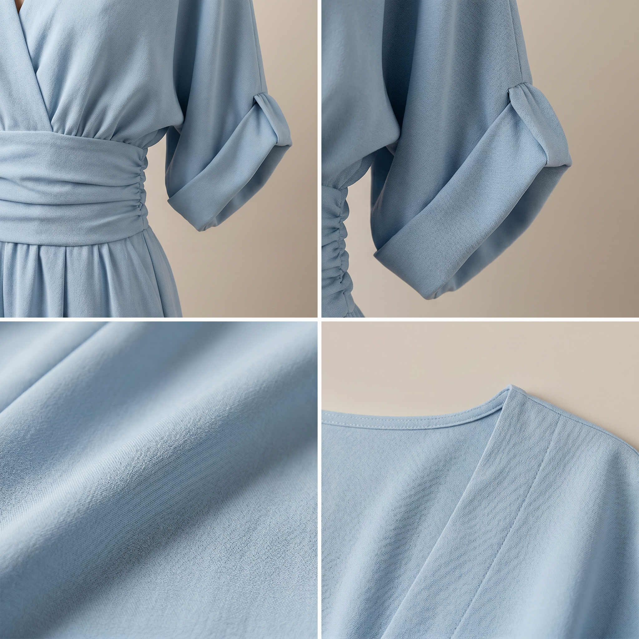 Elegante tuta a vita alta con scollo a V
